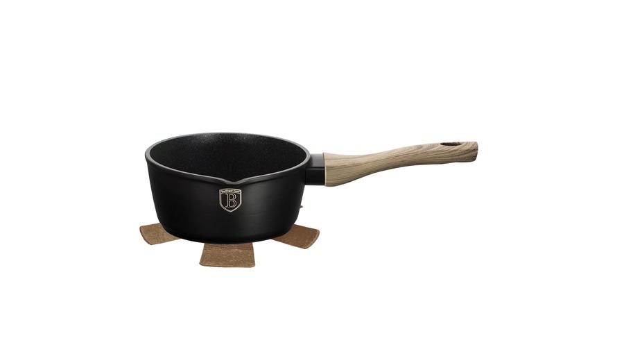 Ebony Line szószos/tejforraló edény gránit-márvány bevonattal, juharfa mintázatú nyéllel, 16 cm Ebony Line szószos/tejforraló edény gránit-márvány bevonattal, juharfa mintázatú nyéllel, 16 cm