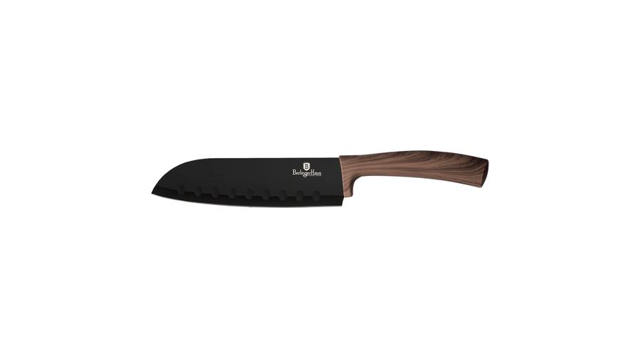 Santoku kés gyémánt bevonattal, fa mintázatú nyéllel, 17,5 cm Santoku kés gyémánt bevonattal, fa mintázatú nyéllel, 17,5 cm