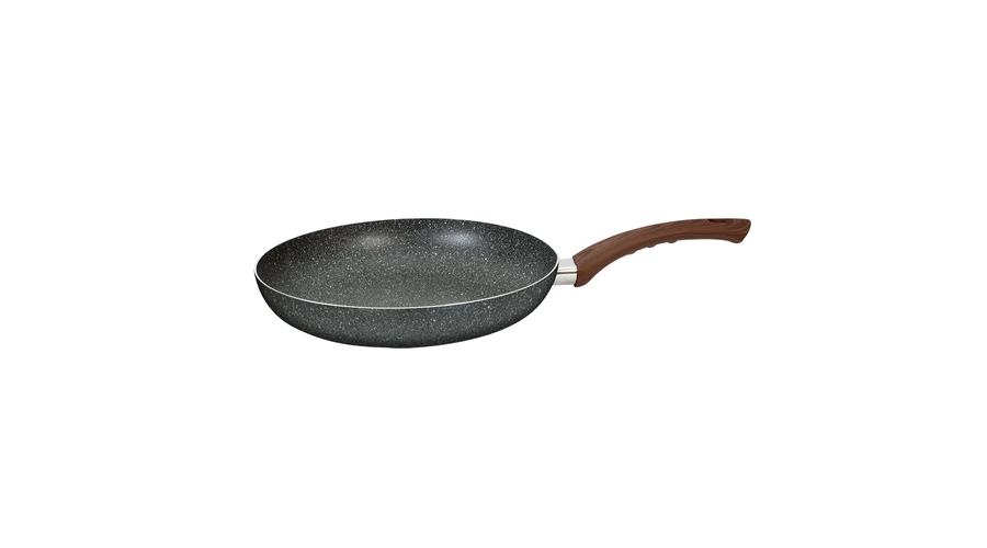 Blaumann Natural Line serpenyő kő hatású márvány bevonattal, fa mintázatú nyéllel, 24 cm, sötét szürke Blaumann Natural Line serpenyő kő hatású márvány bevonattal, fa mintázatú nyéllel, 24 cm, sötét szürke